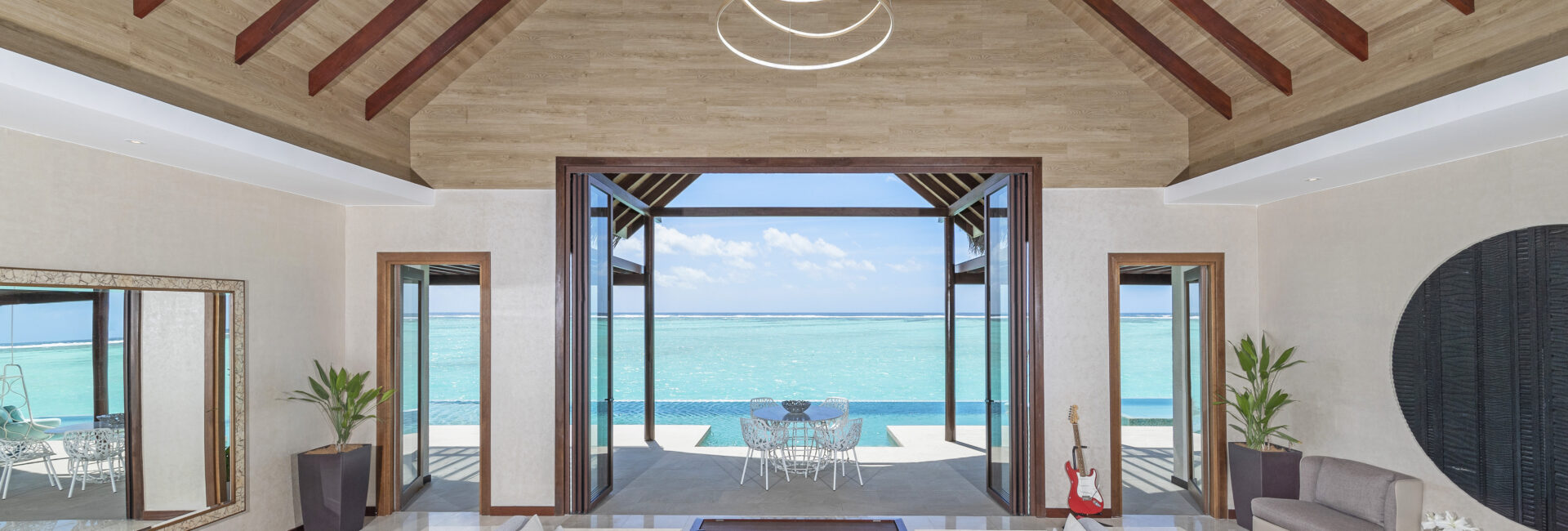 Niyama Private Islands - Two Bedroom Ocean Pool Pavilion Living Room