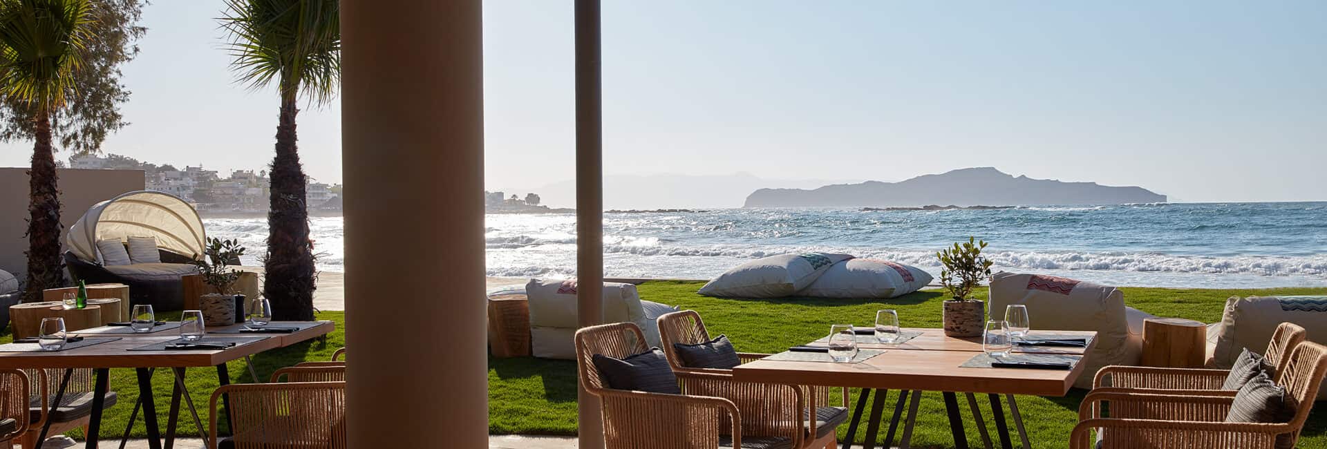 Domes Noruz Chania -Topos Restaurant Outdoor Area