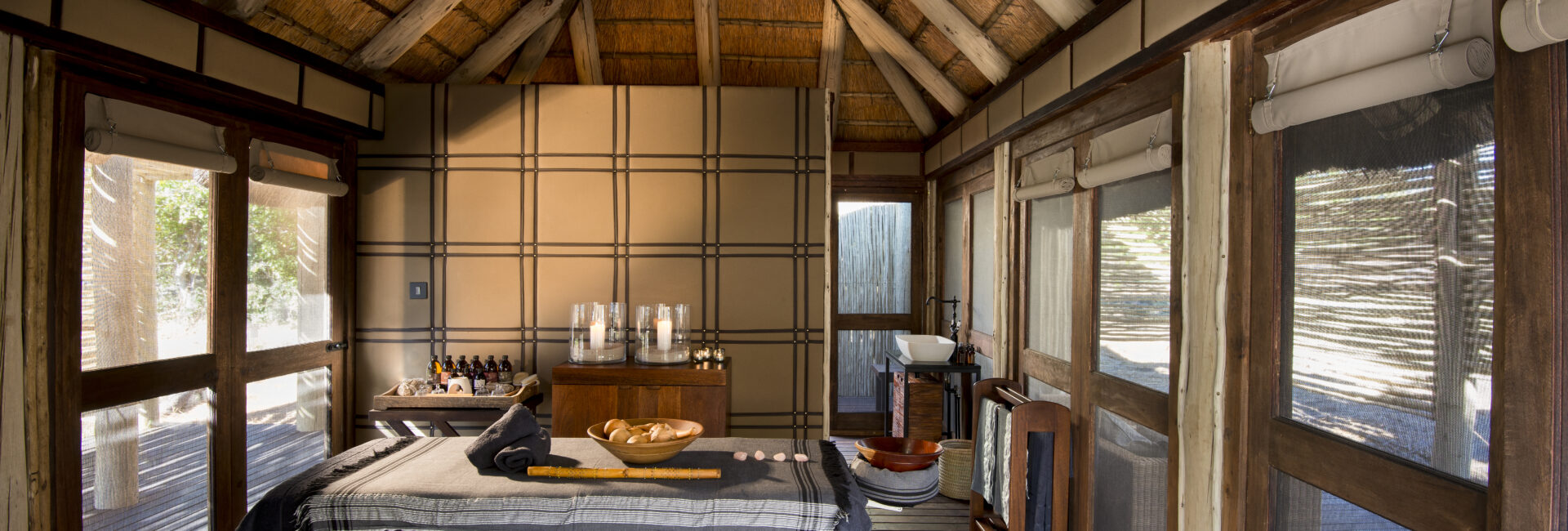 Botswana-Nxabega-Okavango-Tented-Camp-Guest-Area-Spa-area-interior